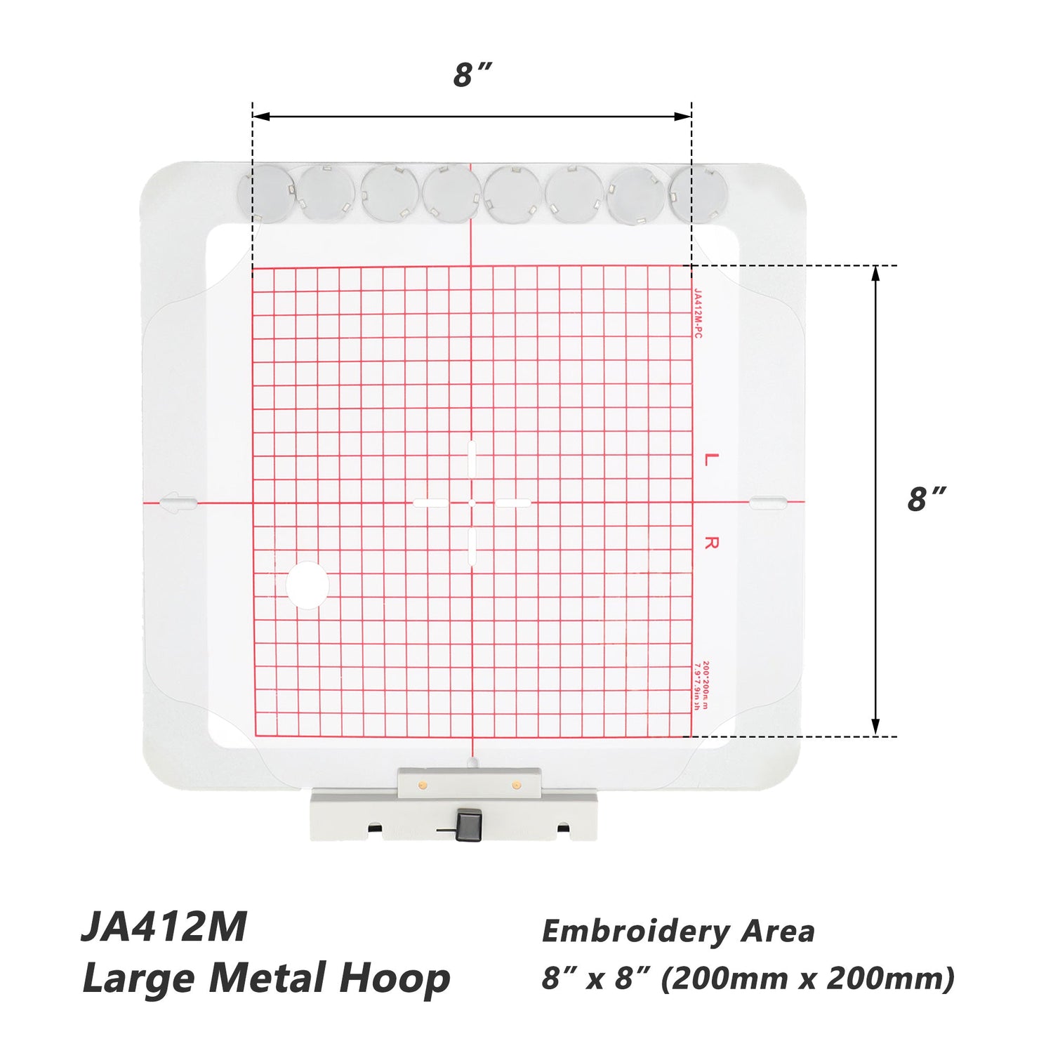 Magnetic Hoop for Janome MC 500E 400E 550E etc. Elna Expressive 830 830L Embroidery Machine