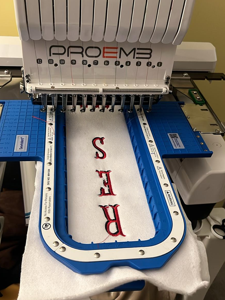embroidery on velvet