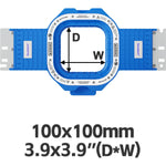 0404 100x100mm / 3.9″x3.9″  Magnetic embroidery hoops frames for bai embroidery machines, holds fabric stronger and makes hooping easier