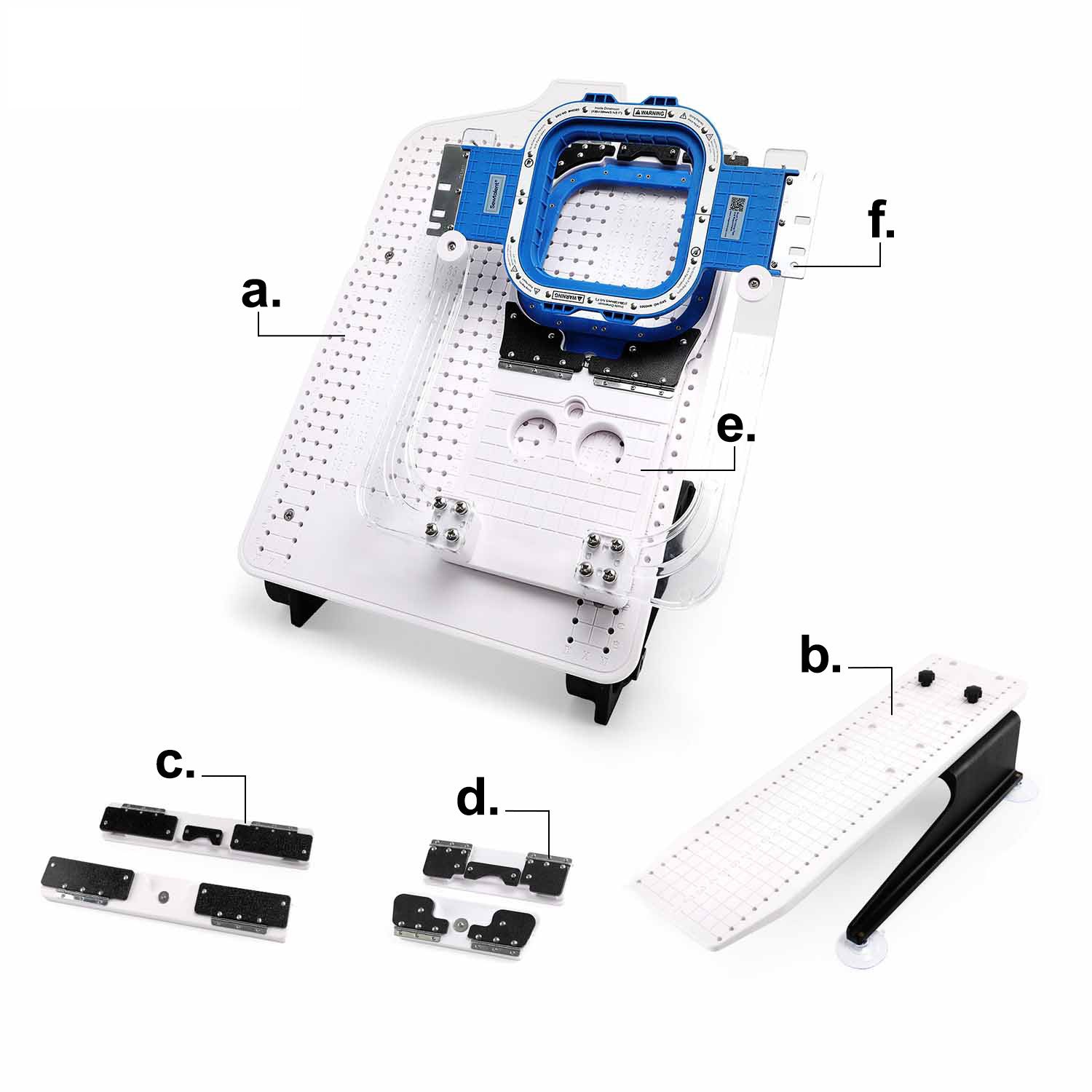 Hooping Station Kit with 5.1"x5.1" Magnetic Hoop for Janome MB4/ MB7/ MB-4S/ MB-7S Embroidery Machines