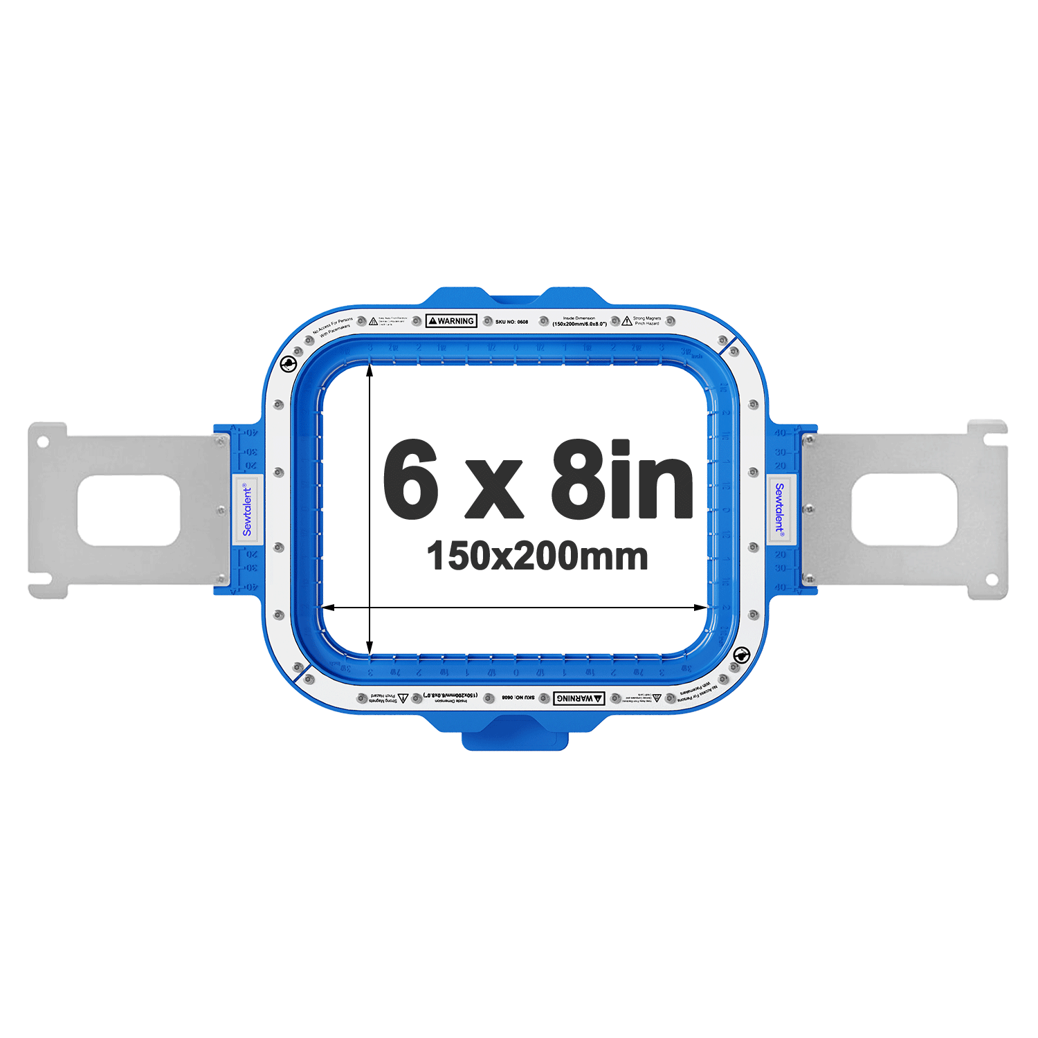Magnetic hoops and magnet frame for Brother embroidery machine