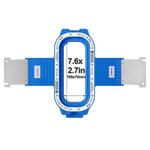 Magnetic embroidery hoop frame for Brother embroidery machines, holds fabric flat and makes hooping easier