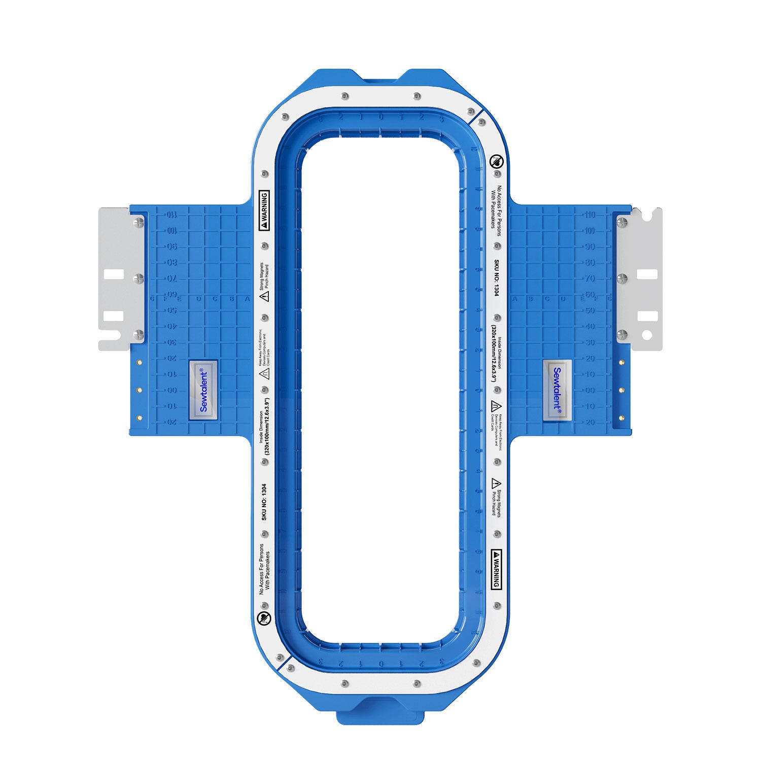 12.6x3.9inch/265x315mm magnetic hoop