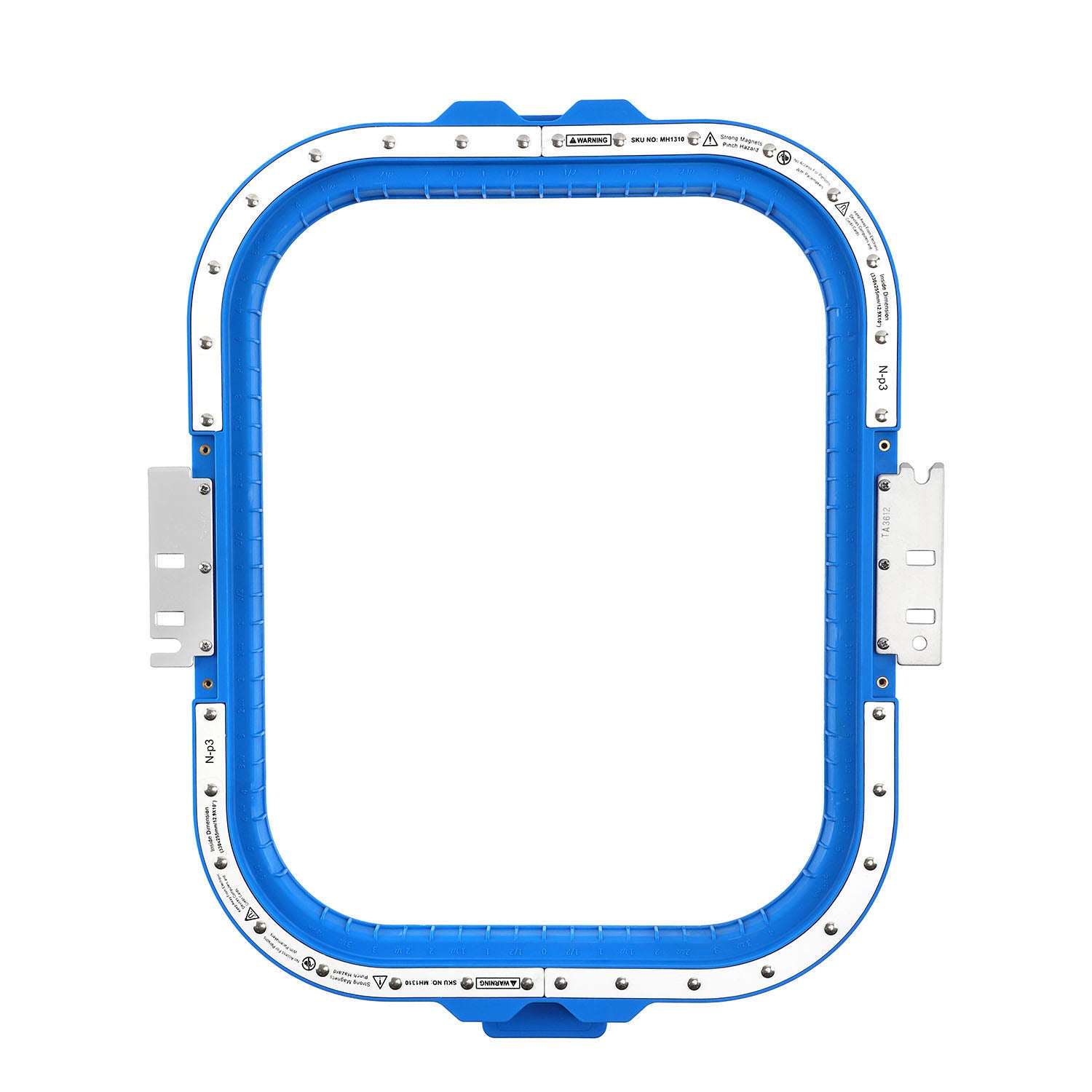 12.9x10inch/330x255mm magnetic hoop