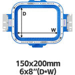 150×200 mm / 6.0×8.0 inch magnetic embroidery hoops frames for industrial multi-needle embroidery machines