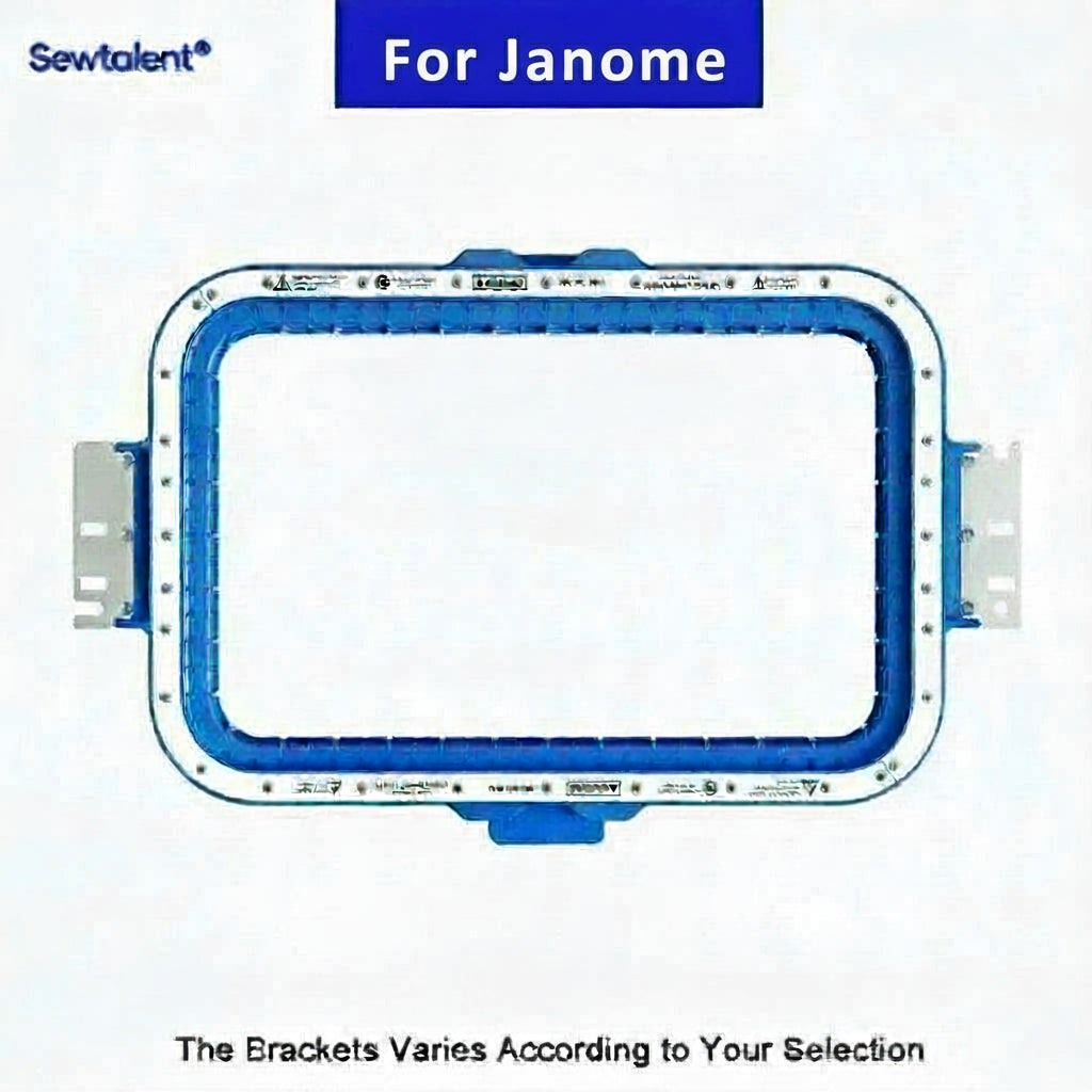 195×315 mm / 7.7×12.5 inch Magnetic_Embroidery_Hoop for janome MB4 MB7 MB4S MB7S machines