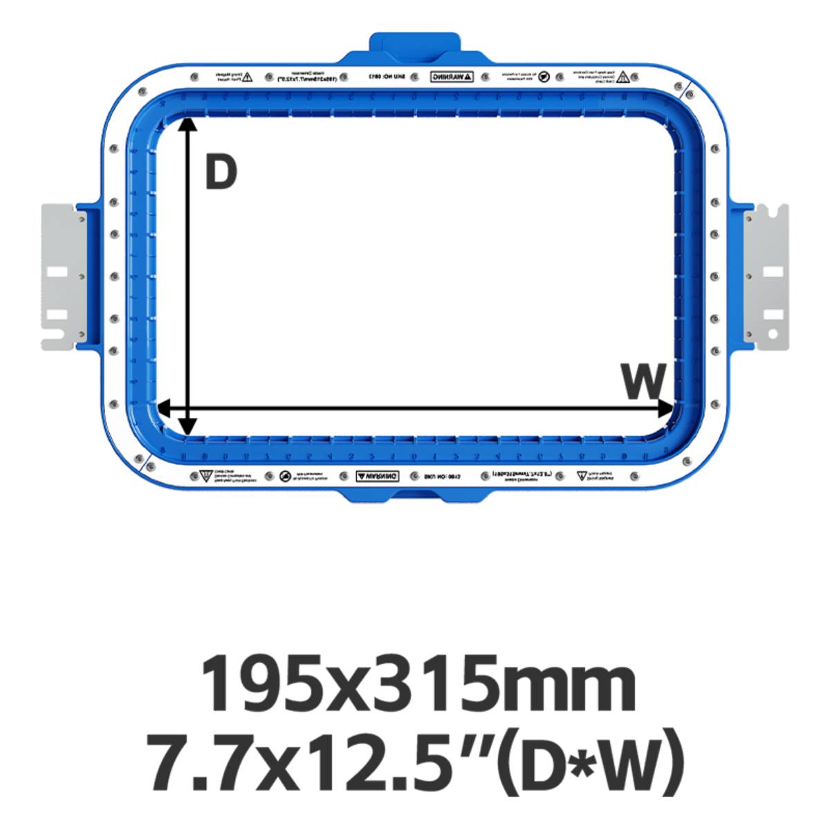 195×315 mm / 7.7×12.5 inch sewtalent magnetic embroidery hoops