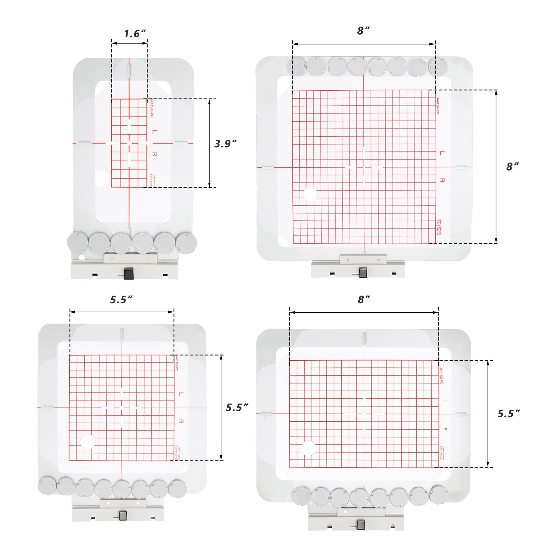 Magnetic Hoop for Janome MC 500E 400E 550E etc. Elna Expressive 830 830L Embroidery Machine