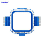 Magnetic embroidery hoop frame for industrial multi-needle embroidery machines, holds fabric flat and makes hooping easier