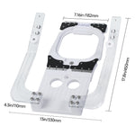 Dimension diagram of the 3.9-inch hoop positioning fixture and rails
