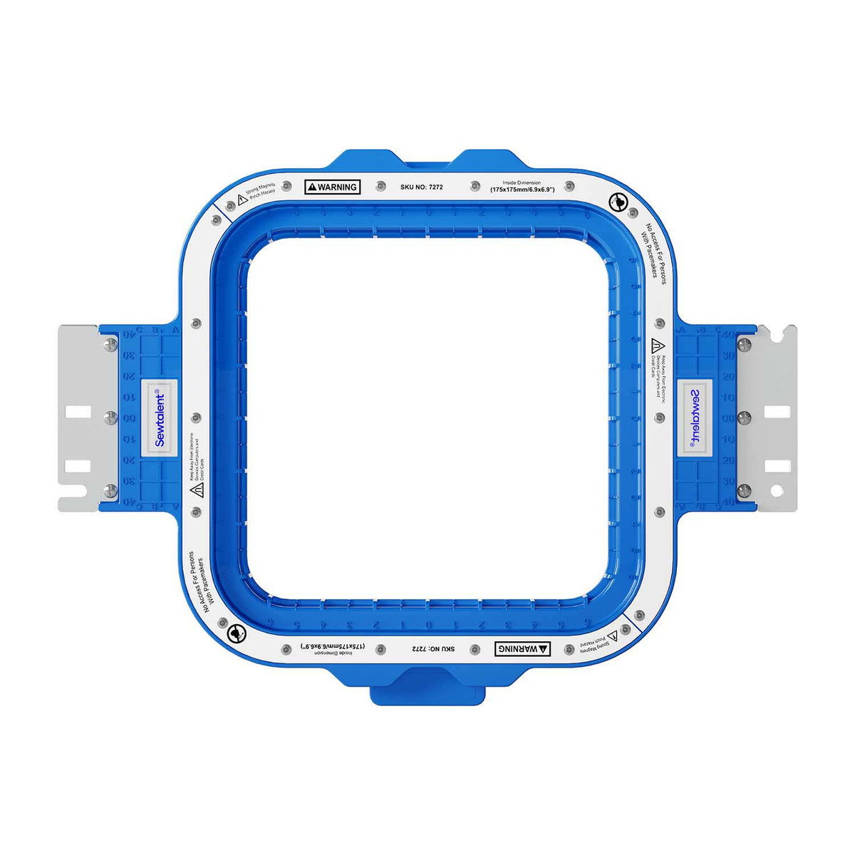 6.9x6.9 inch/175x175mm magnetic hoop