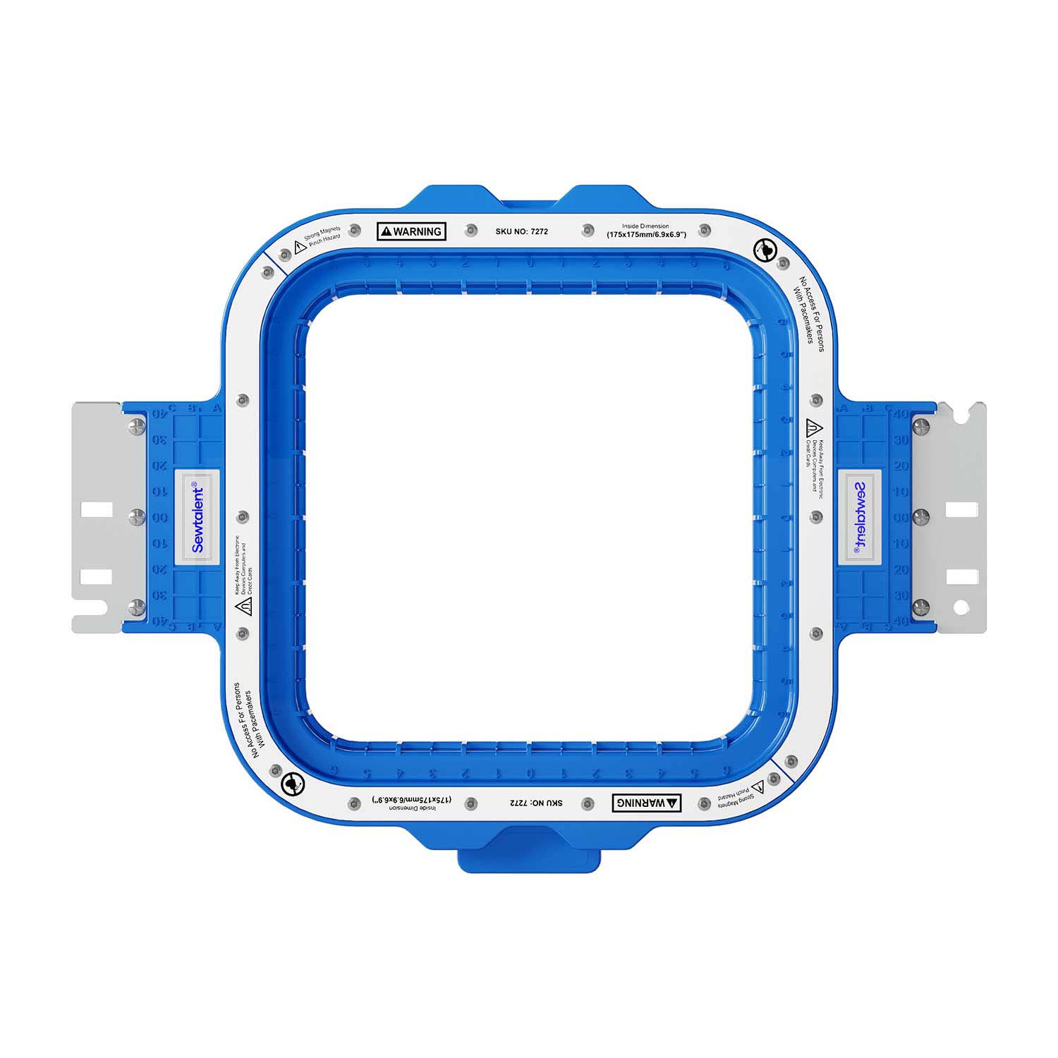 6.9x6.9inch/175x175mm magnetic hoop