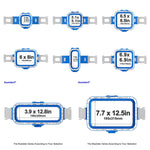 Magnetic embroidery hoop frame for Brother embroidery machines, holds fabric flat and makes hooping easier