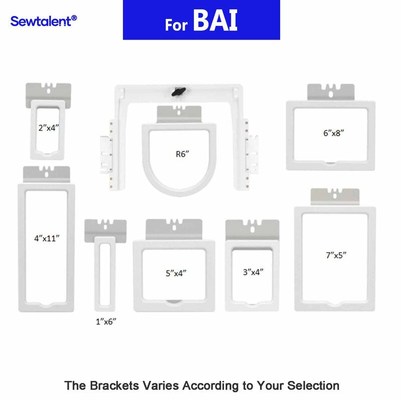 8in1 Magnetic Hoops for BAI Embroidery Machines