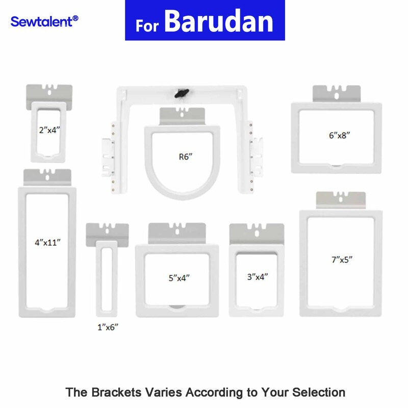 8in1 Magnetic Hoops for Barudan Embroidery Machines