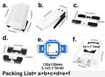 Hooping station for magnetic hoops , hooping aids, hooping tooling, hooping board for embroidery
