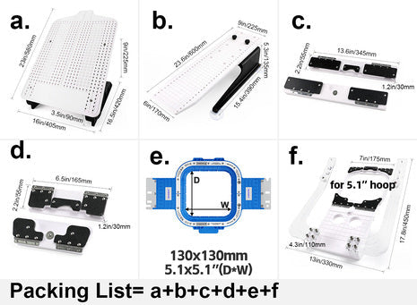 Hooping station for magnetic hoops , hooping aids, hooping tooling, hooping board for embroidery