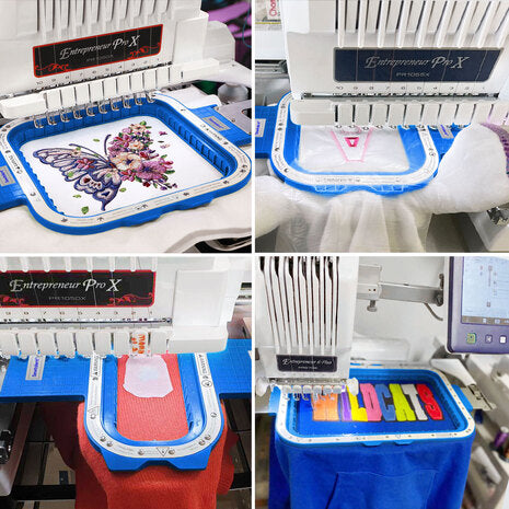 Magnetic hoops and magnet frame for Brother embroidery machine
