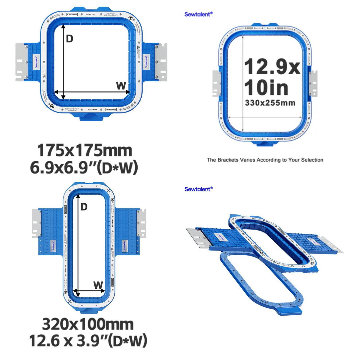 machine Magnetic embroidery hoop frame for embroidery machines, holds fabric strong and makes hooping easier