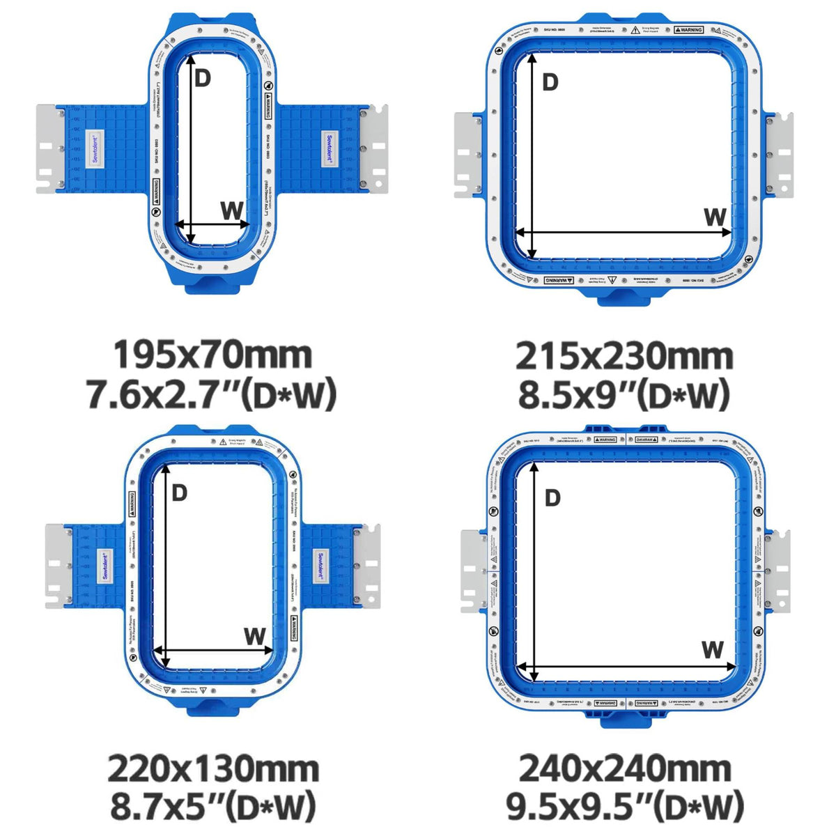 machine Magnetic embroidery hoop frame for bai embroidery machines, holds fabric strong and makes hooping easier