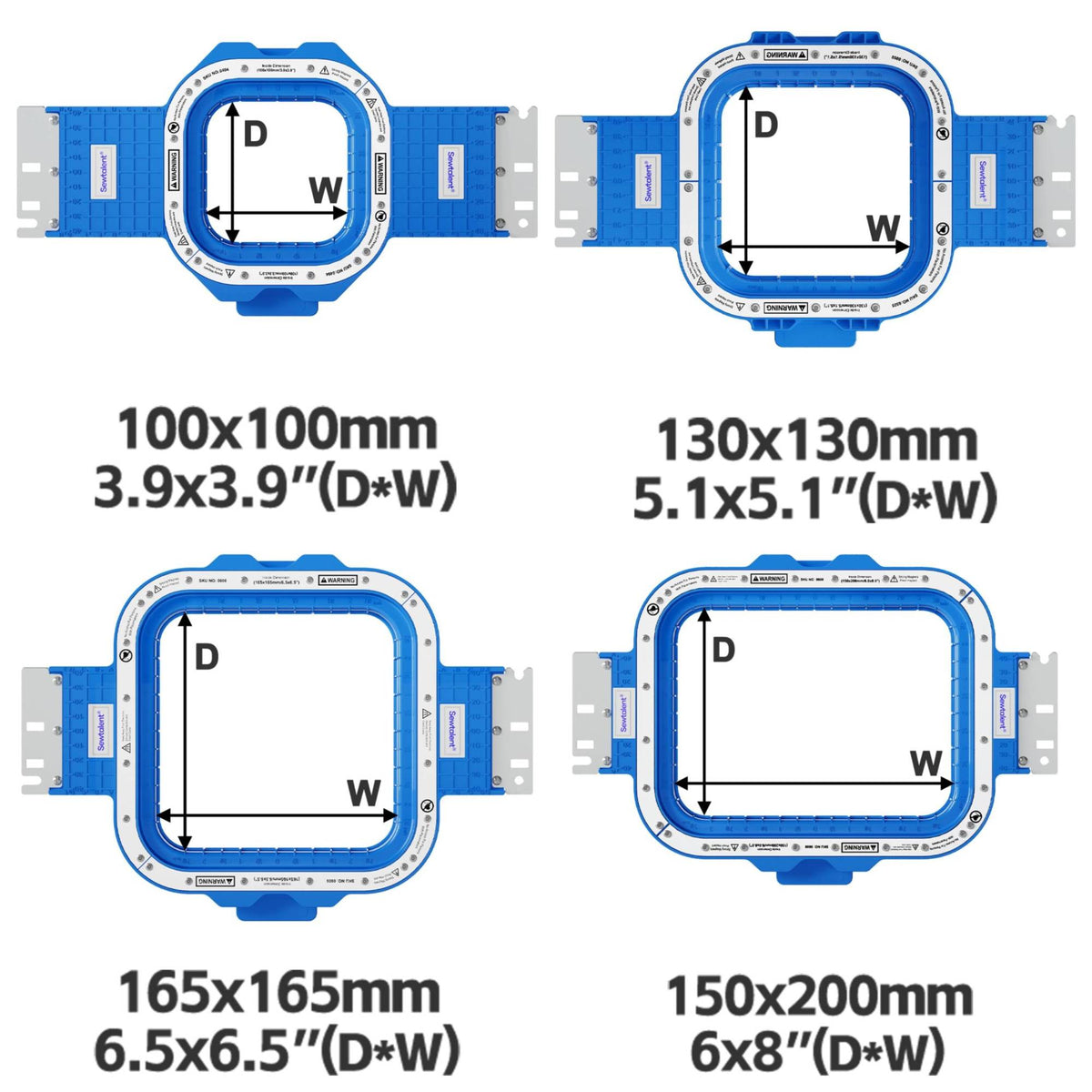 machine Magnetic embroidery hoop frame for bai embroidery machines, holds fabric strong and makes hooping easier