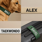 Personalizing luggage/webbing strap with stable hold — BAI embroidery machines,  65×200 mm